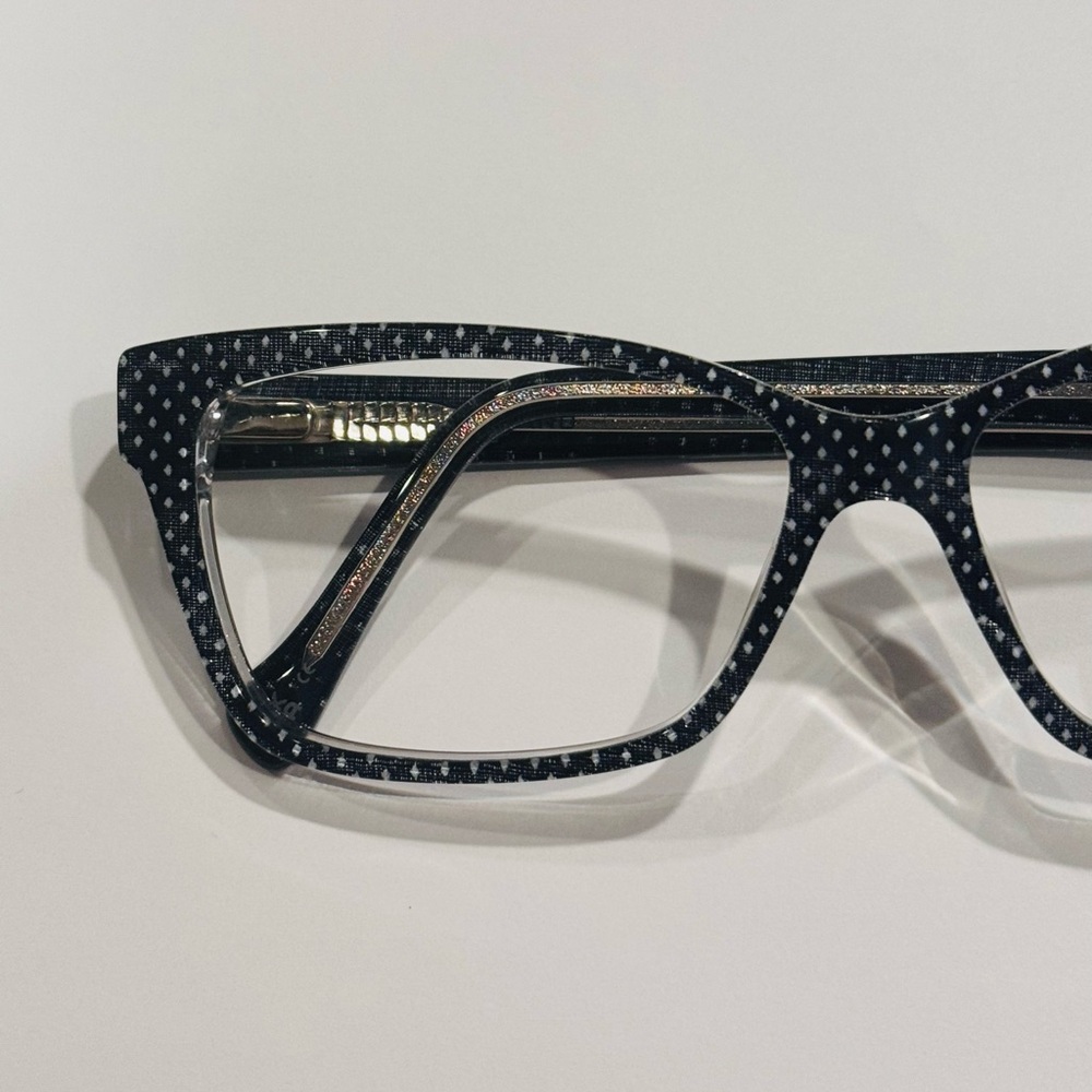 Originale LUCKY BRAND VLBD236 DENIM PRINT Eyeglasses Pre-owned Plastic 55-14-140 - Picture 3 of 5